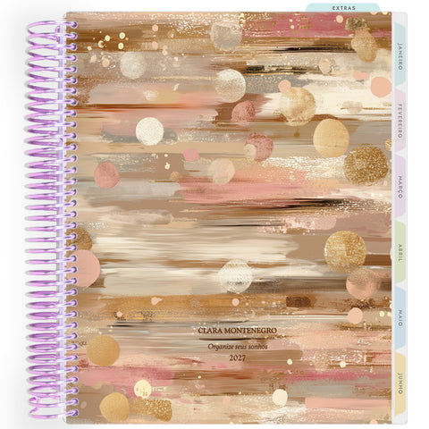 Planner Personalizado Glow - Brown - Lilás