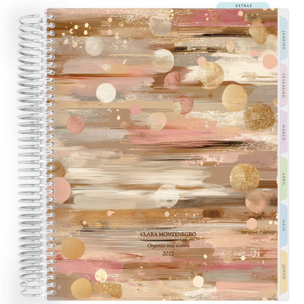 Planner Personalizado Glow - Brown - Prateado