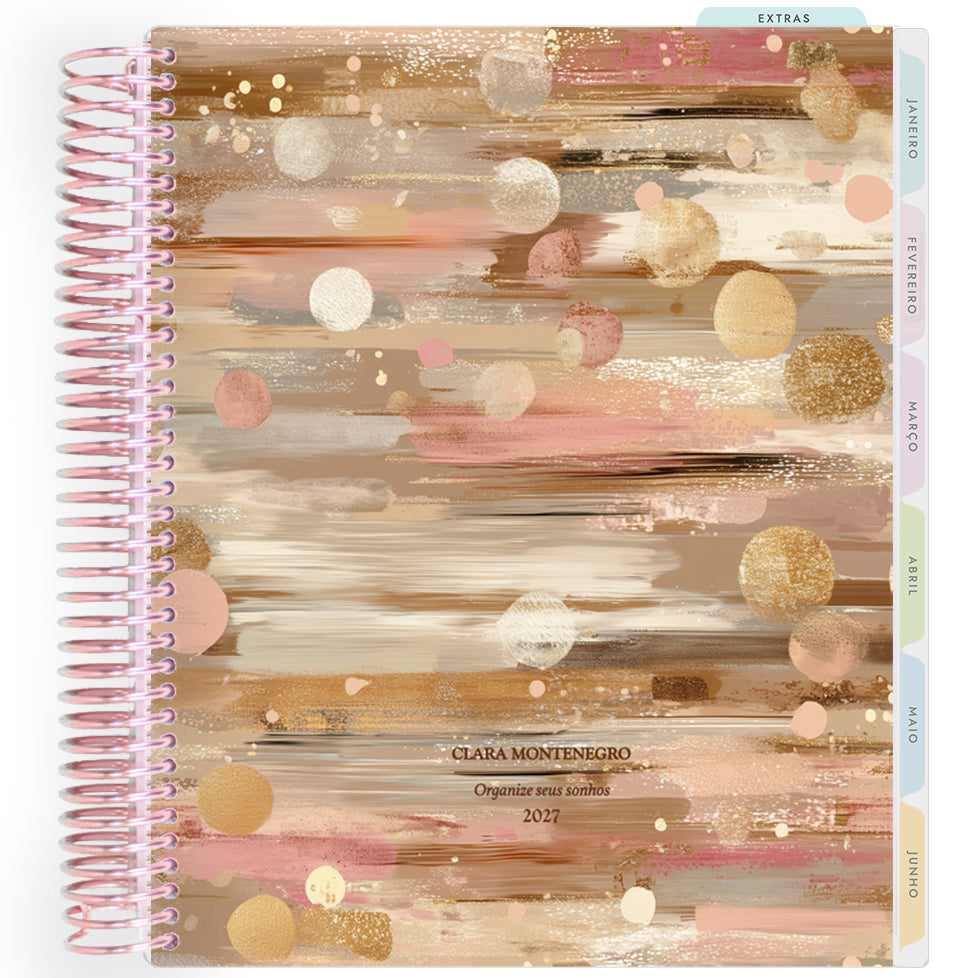 Planner Personalizado Glow - Brown - Rose Gold