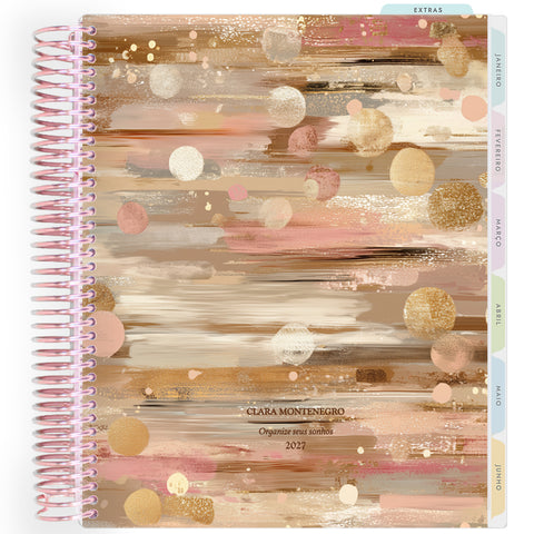Planner Personalizado Glow - Brown - Rose Gold