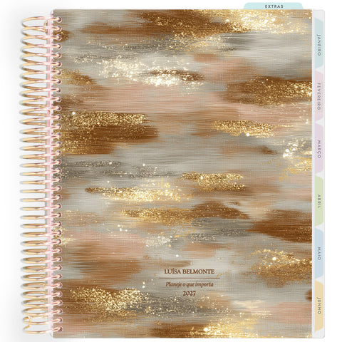 Planner Personalizado Glow - Golden - Dourado