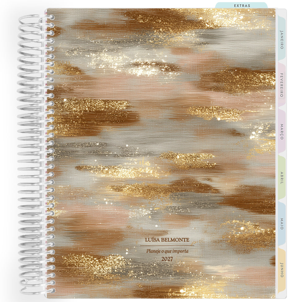 Planner Personalizado Glow - Golden - Prateado