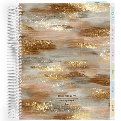 Planner Personalizado Glow - Golden - Prateado