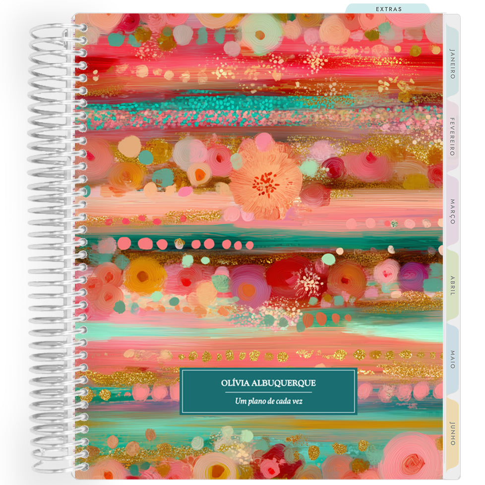 Planner Personalizado Glow - Green - Prateado