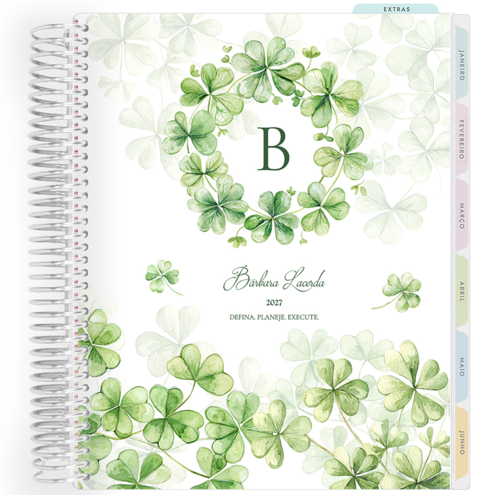 Planner Personalizado Lucky Cottage - Monogram - Prateado