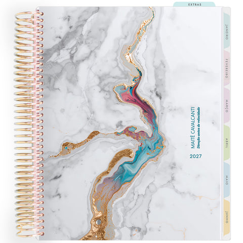 Planner Personalizado Luminous -Aurora - Dourado