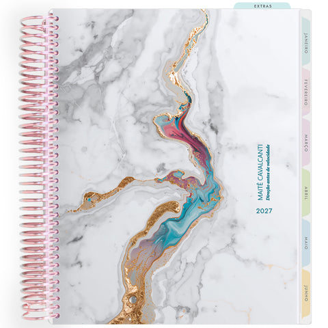 Planner Personalizado Luminous -Aurora - Rose Gold