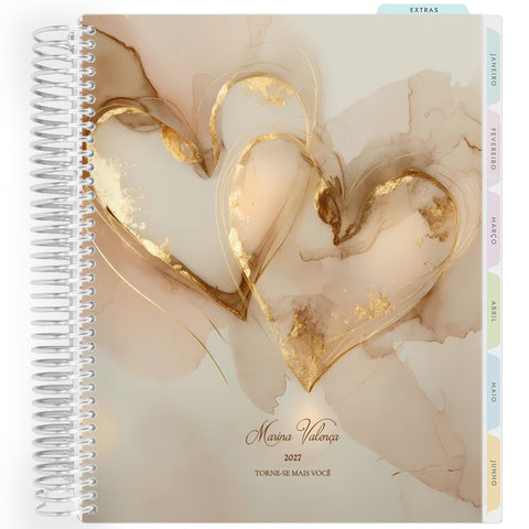 Planner Personalizado Luminous Love - Champagne Love - Prateado
