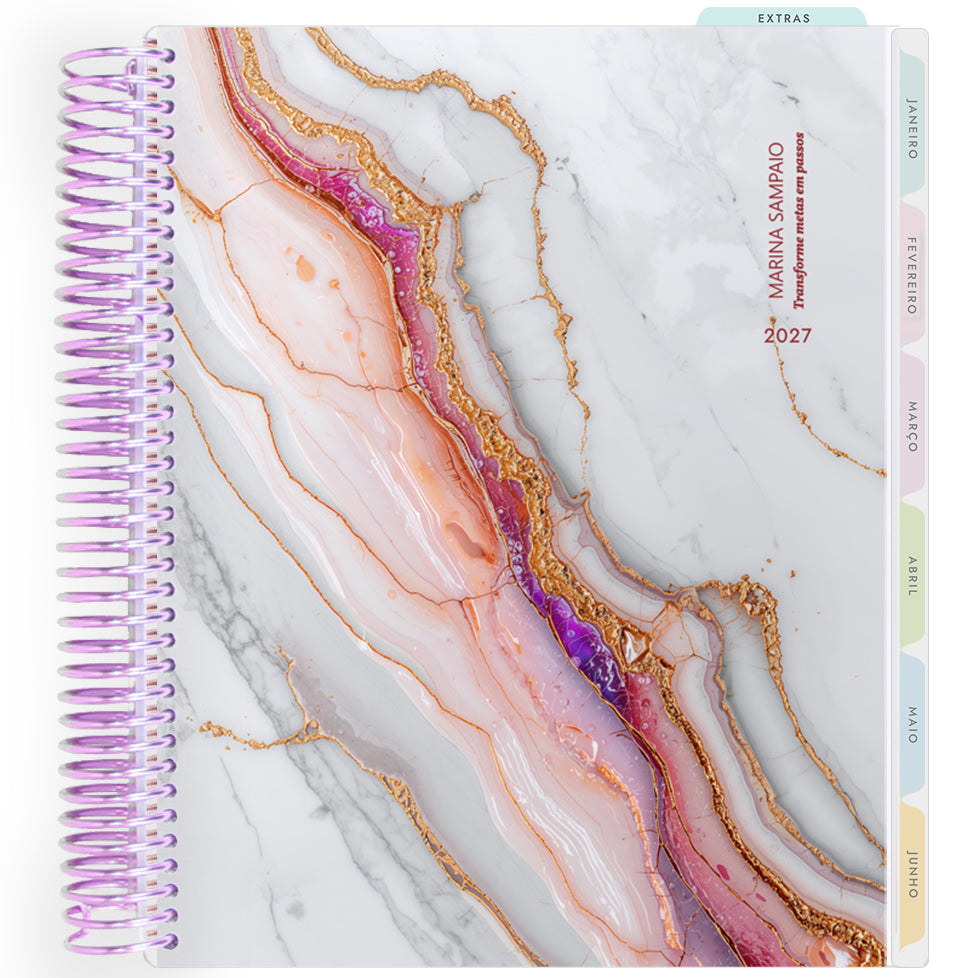 Planner Personalizado Luminous -Rose Amethyst - Lilás
