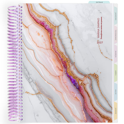 Planner Personalizado Luminous -Rose Amethyst - Lilás