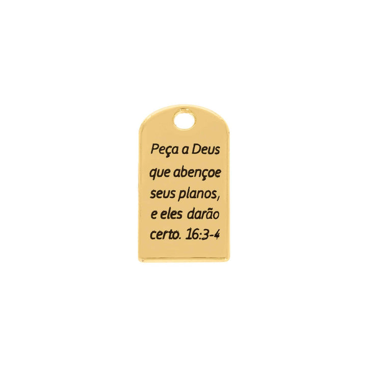 Pingente Medalha Provérbio 23mm