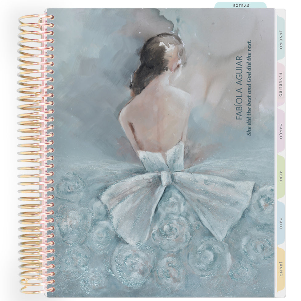 Planner Personalizado Muse - Bloom - Dourado