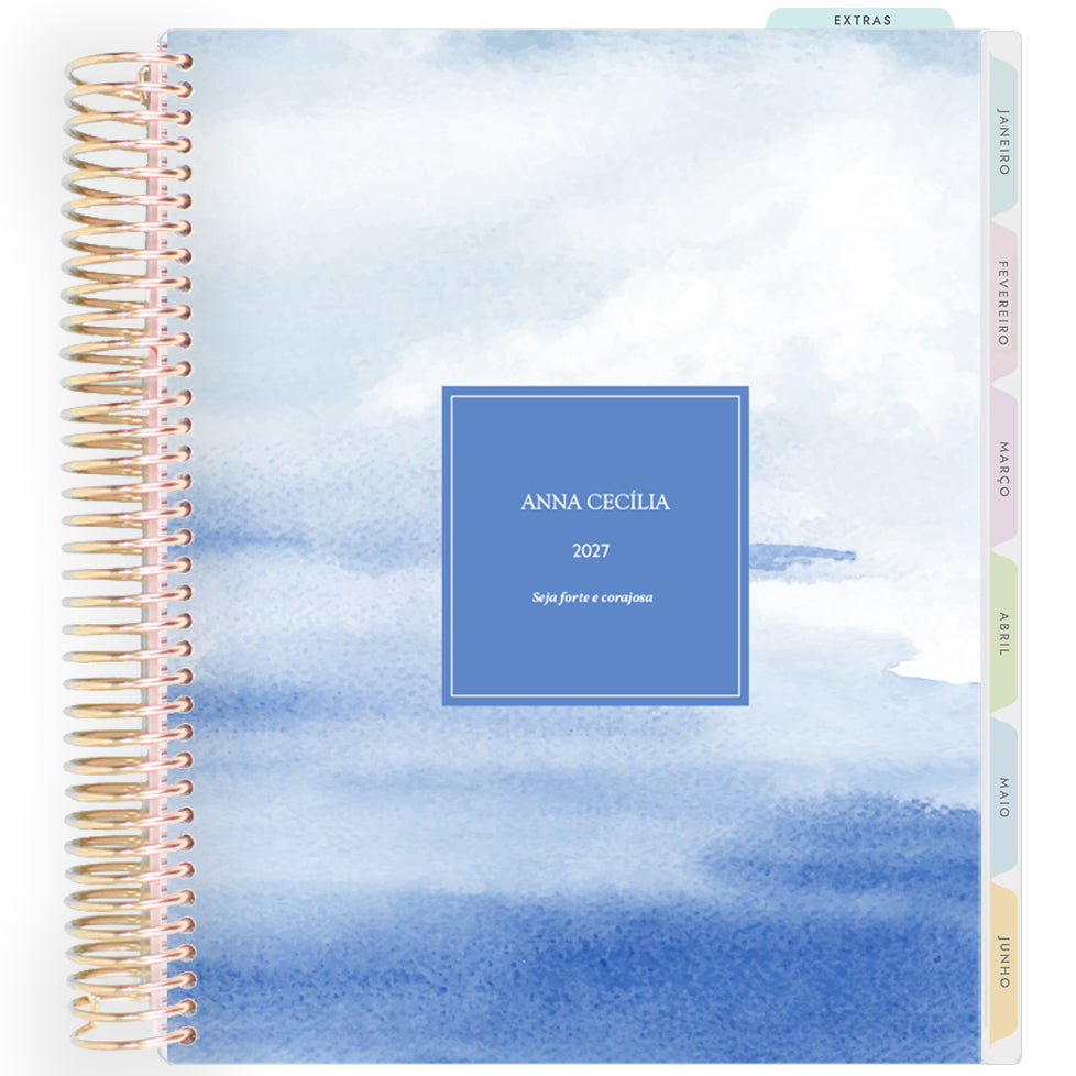 Planner Personalizado Ocean - Frame - Dourado