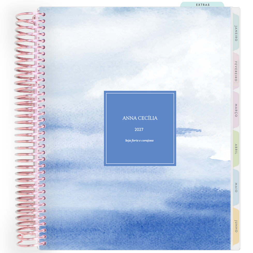 Planner Personalizado Ocean - Frame - Rose Gold