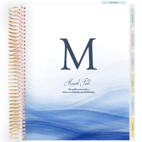 Planner Personalizado Ocean - Monogram - Dourado