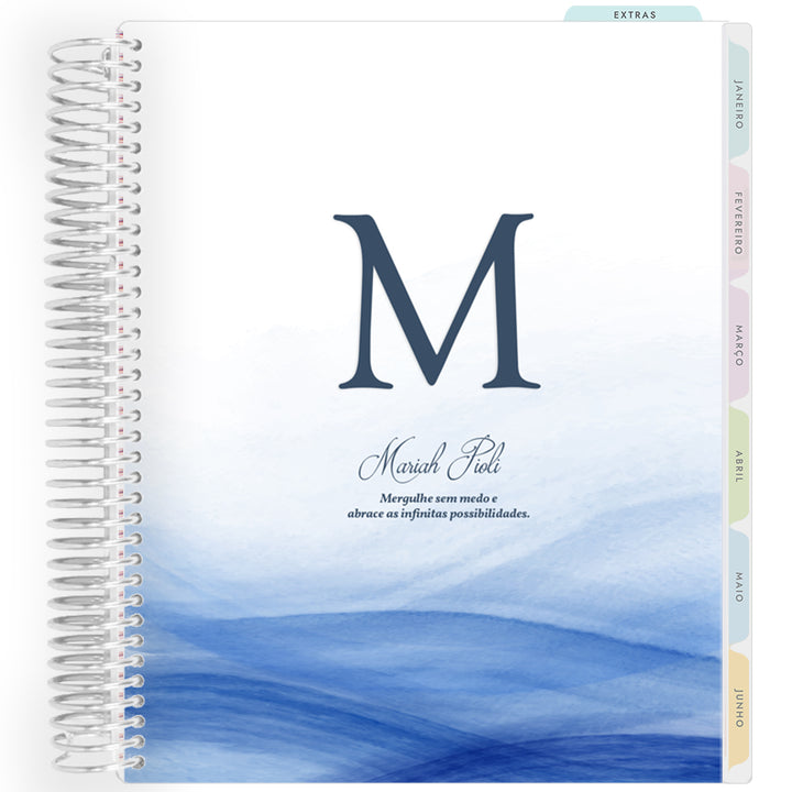Planner Personalizado Ocean - Monogram - Prateado