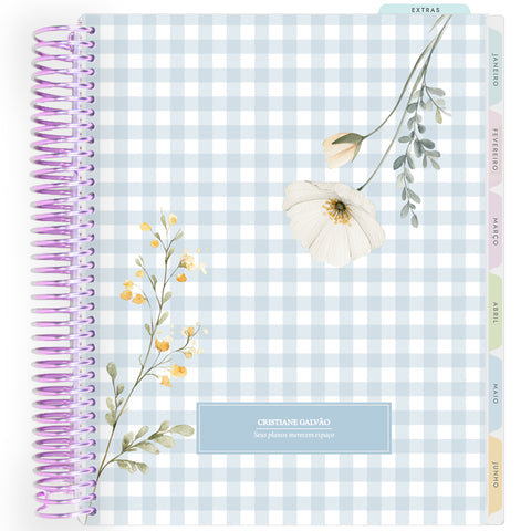 Planner Personalizado Petit Jardin - Blue - Lilás