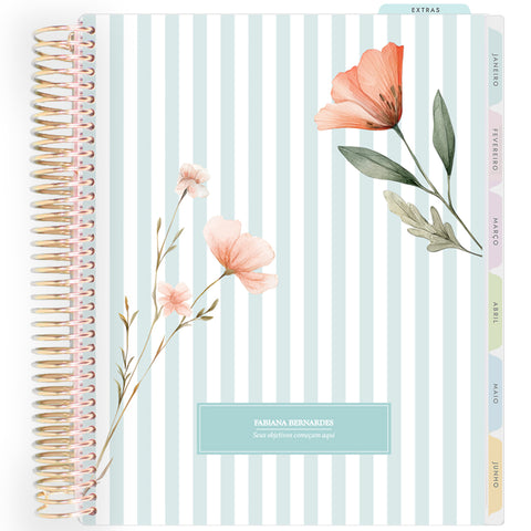 Planner Personalizado Petit Jardin - Tiffany - Dourado