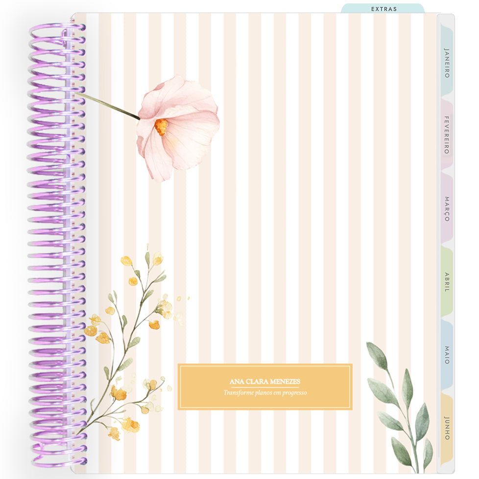 Planner Personalizado Petit Jardin - Yellow - Lilás