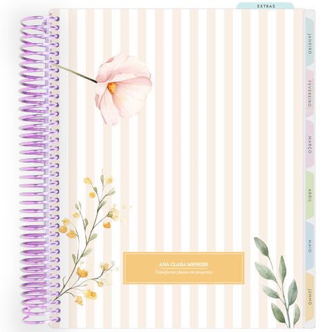 Planner Personalizado Petit Jardin - Yellow - Lilás