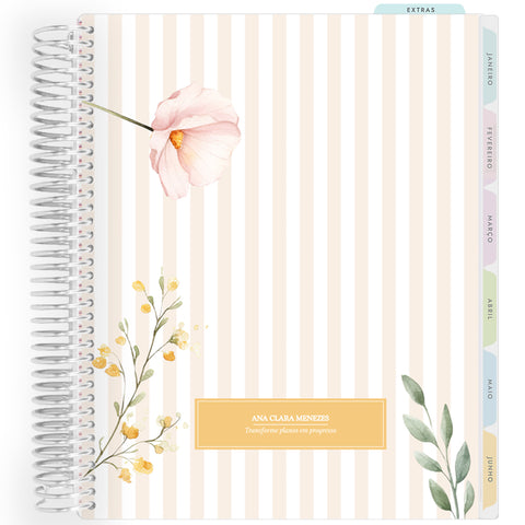 Planner Personalizado Petit Jardin - Yellow - Prateado