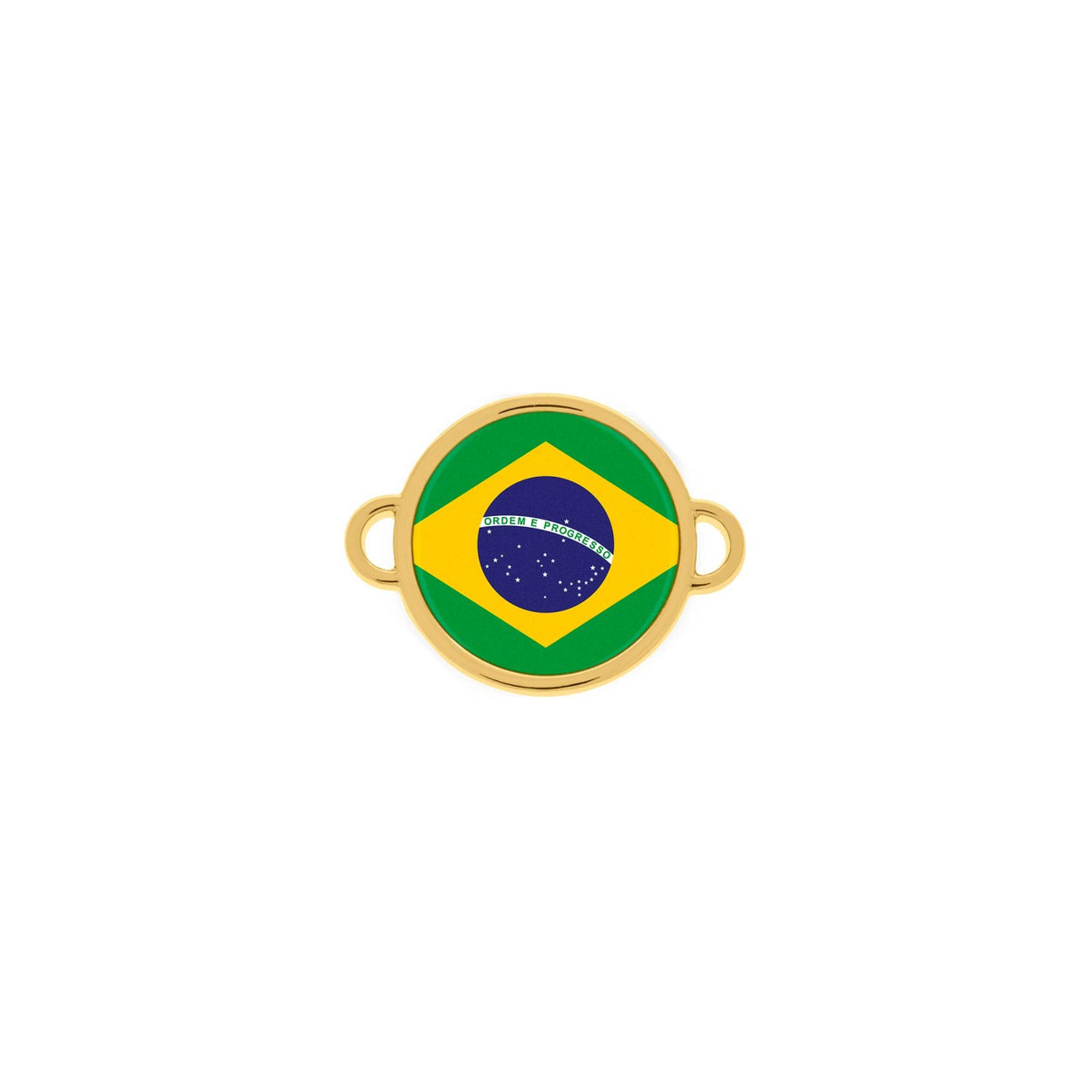 Charm Medalha Brasil 26mm