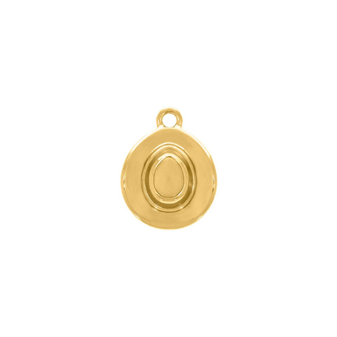 Pingente Chapéu Dourado 16mm