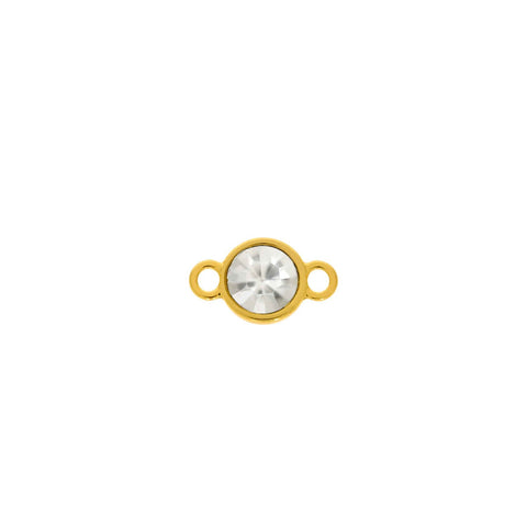 Pingente com Duas Saídas e Strass 18mm