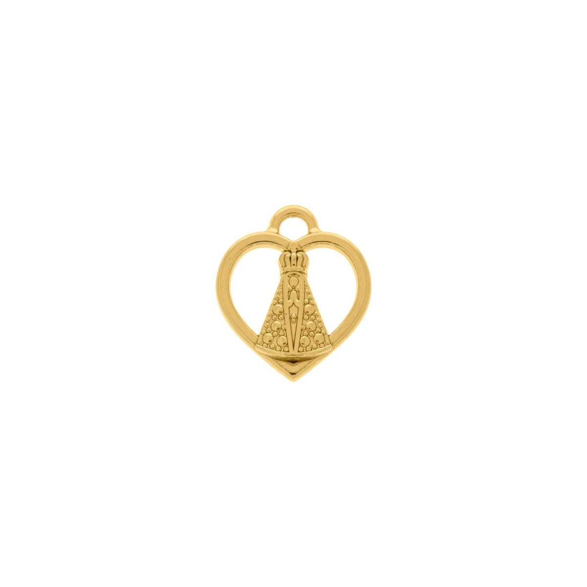 Pingente Coração Nossa Senhora 16mm