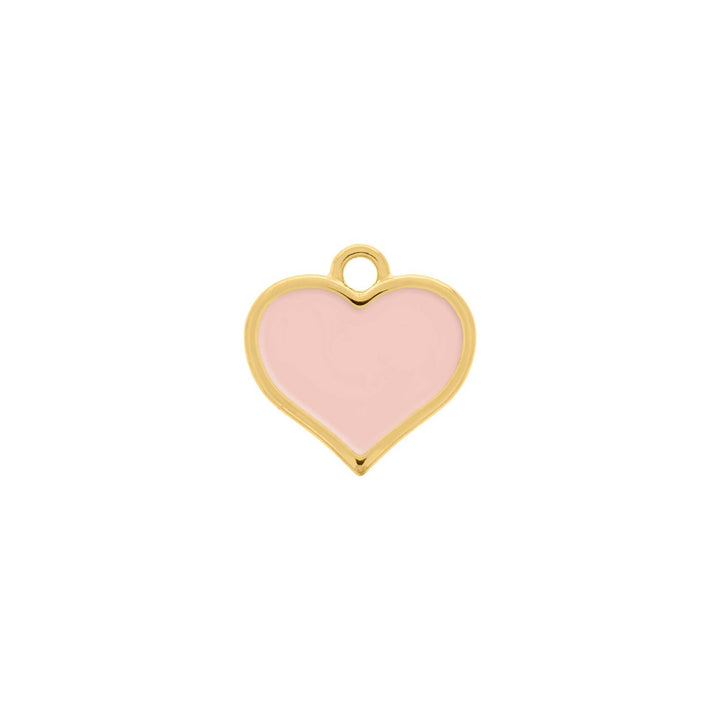 Pingente Coração Rosa 21mm