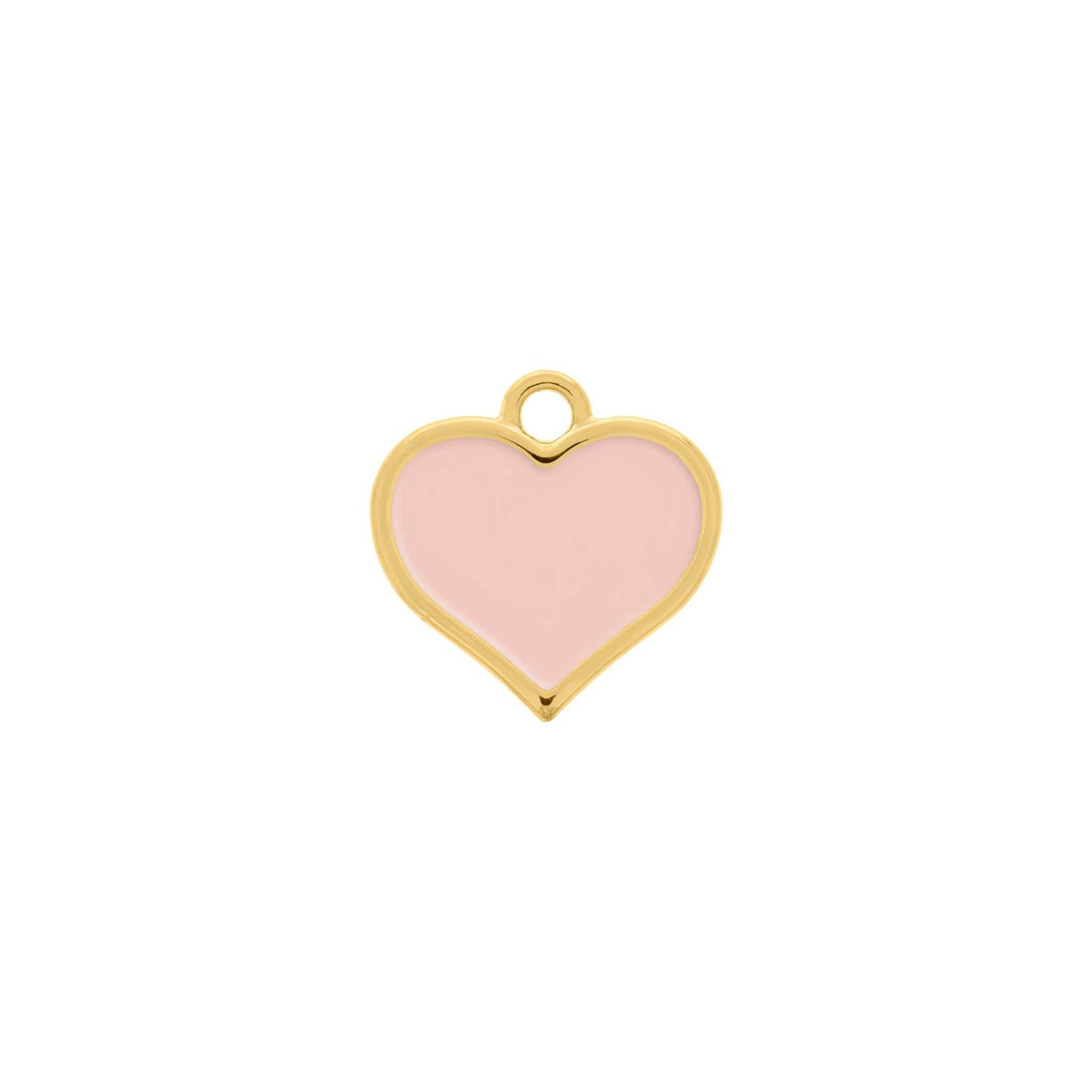 Pingente Coração Rosa 21mm
