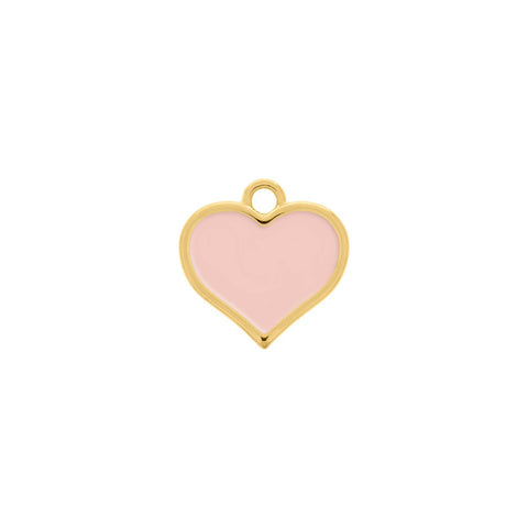 Pingente Coração Rosa 21mm
