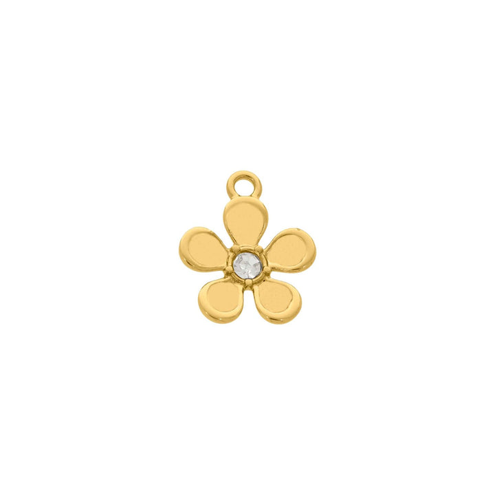 Pingente Flor Ouro 18mm