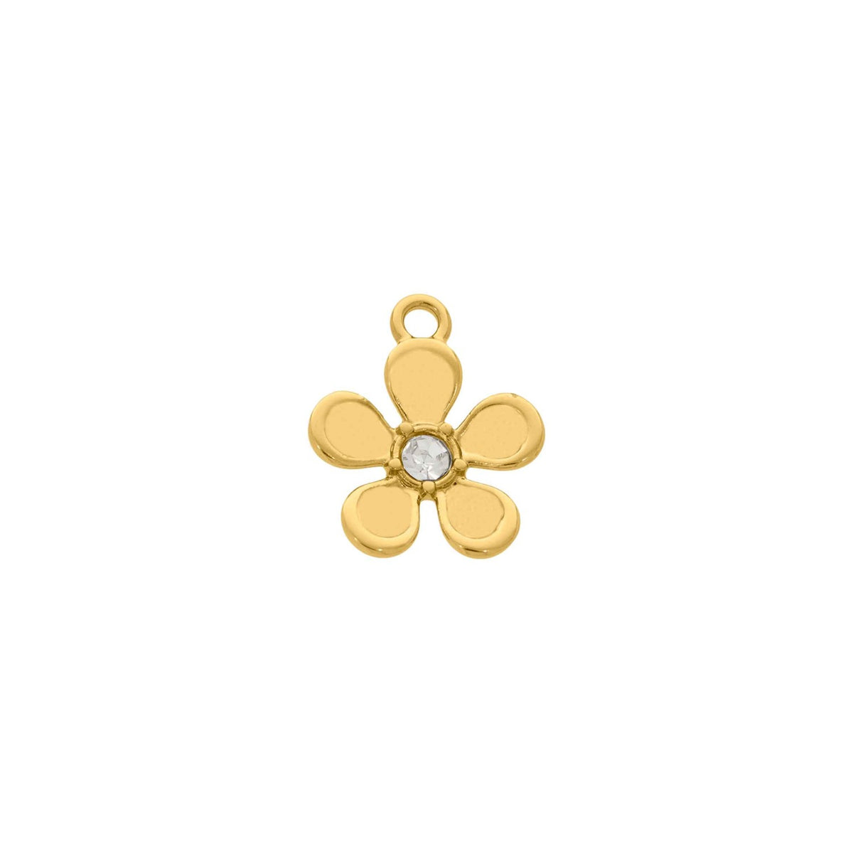 Pingente Flor Ouro 18mm