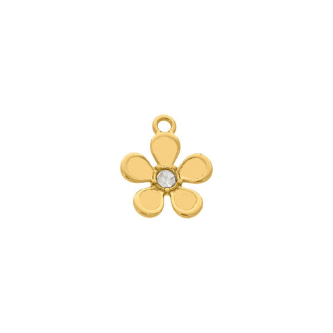 Pingente Flor Ouro 18mm