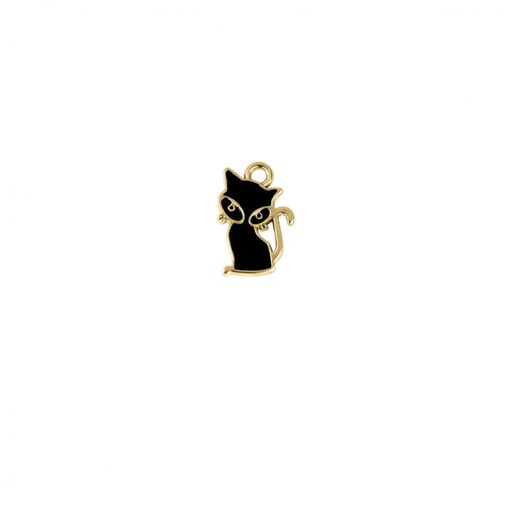 Pingente Gato Preto 19mm