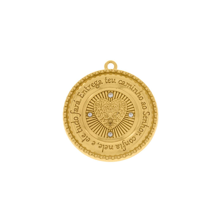 Pingente Medalha Salmos 43mm