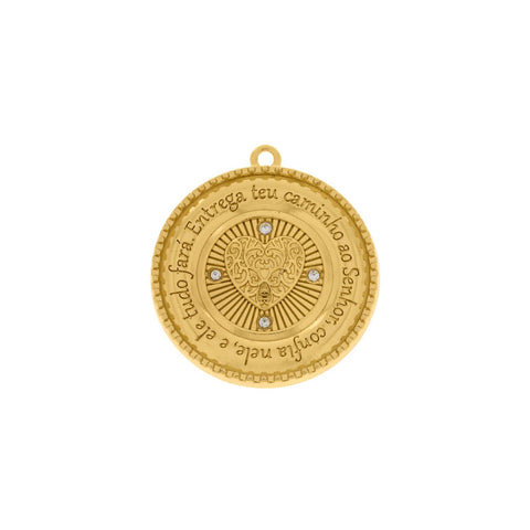 Pingente Medalha Salmos 43mm