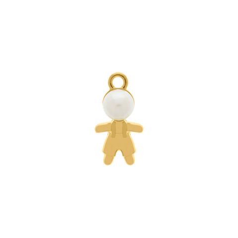 Pingente Menino com Pérola 23mm