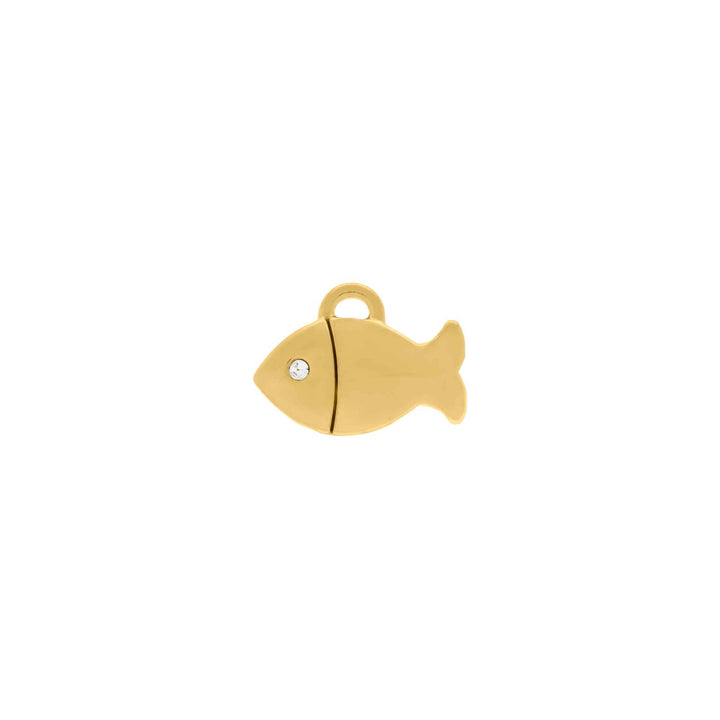 Pingente Peixe Dourado 10mm