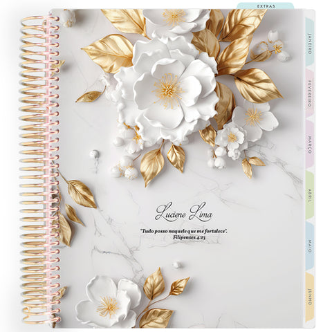 Planner Personalizado Radiance - White.cdr - Dourado