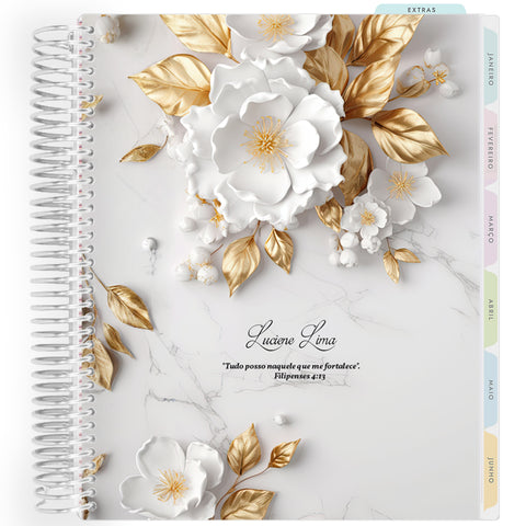 Planner Personalizado Radiance - White.cdr - Prateado