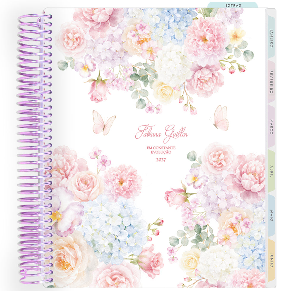 Planner Personalizado Rose Garden - Classic - Lilás