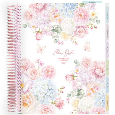 Planner Personalizado Rose Garden - Classic - Rose Gold