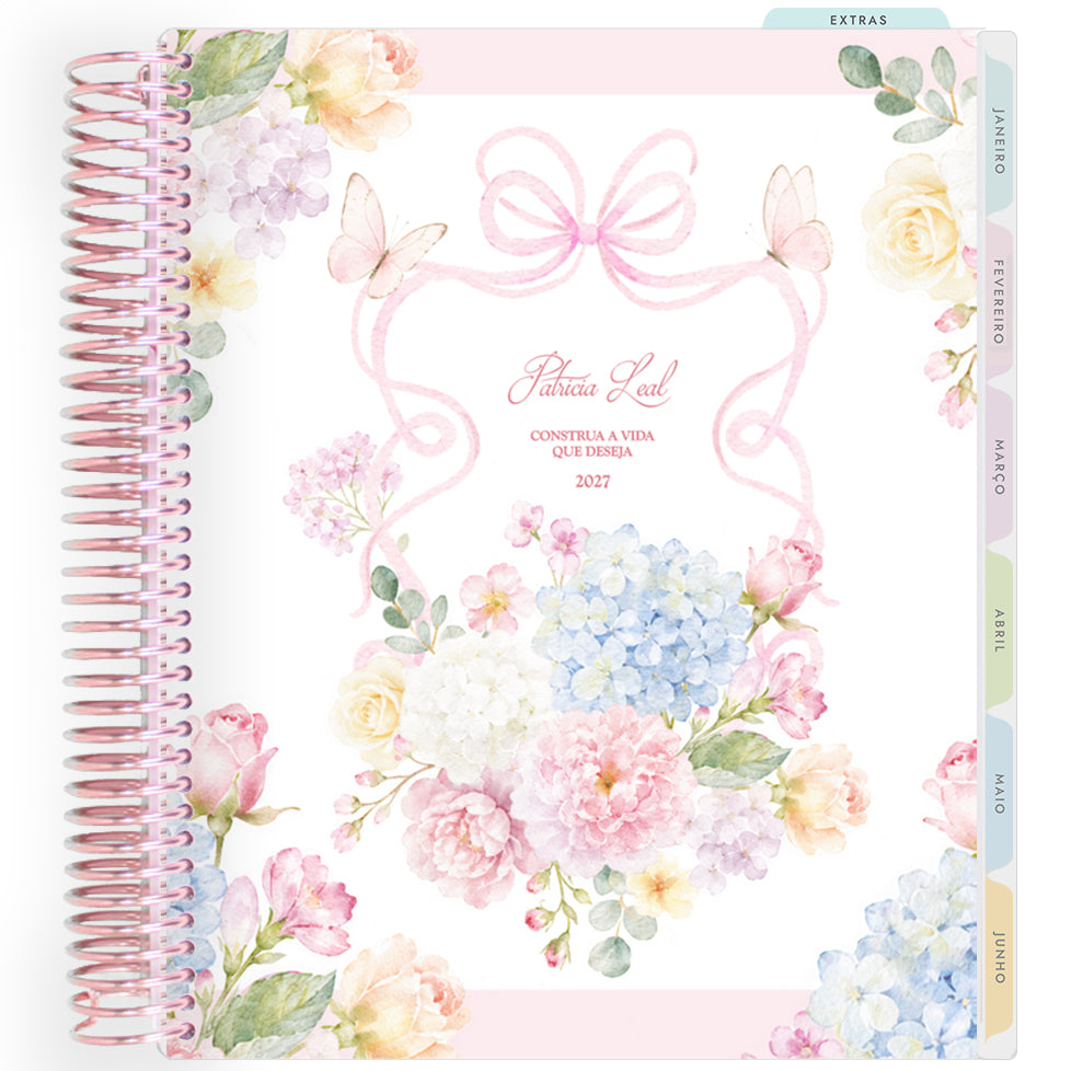 Planner Personalizado Rose Garden - Lace - Rose Gold