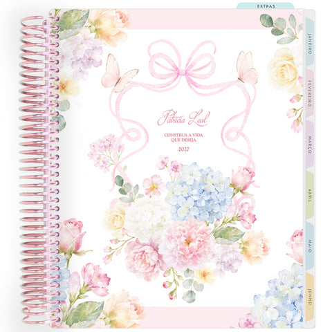 Planner Personalizado Rose Garden - Lace - Rose Gold