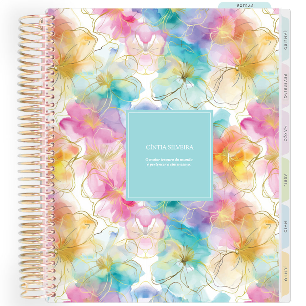 Planner Personalizado Rose Golden - Colors - Dourado