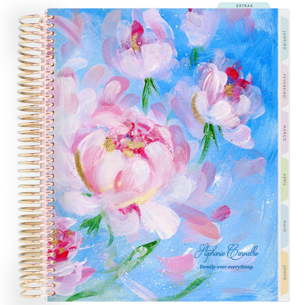 Planner Personalizado Rose - Sky - Dourado