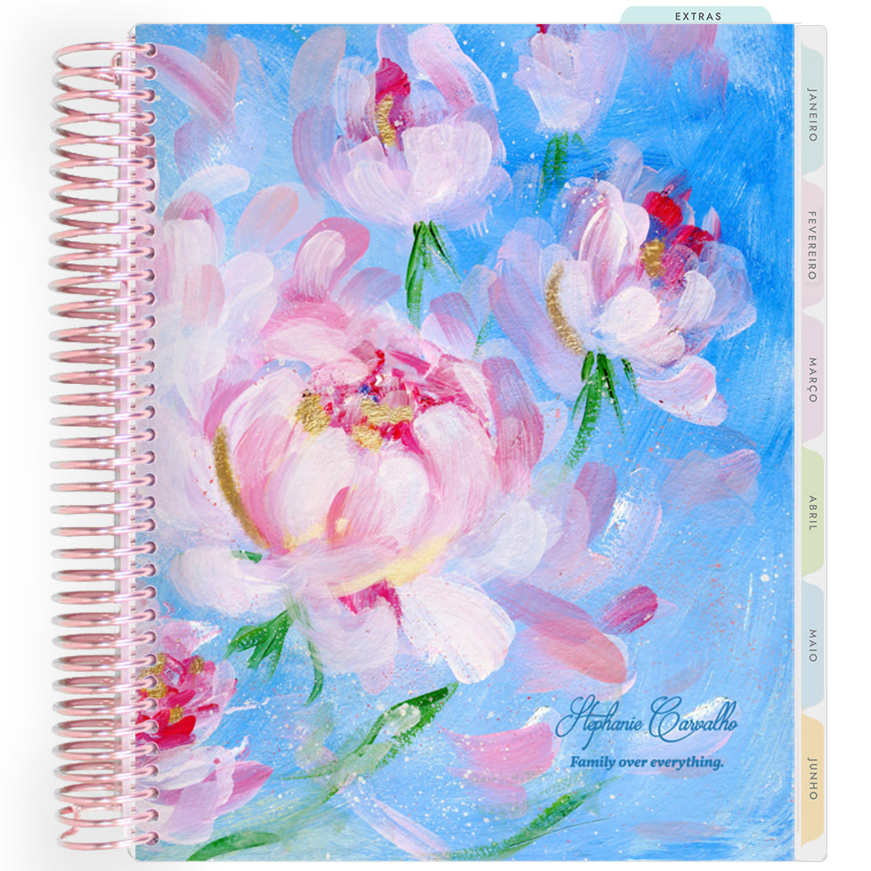 Planner Personalizado Rose - Sky - Rose Gold
