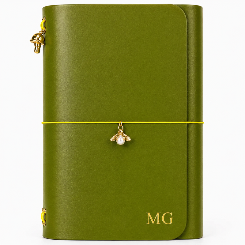 Capa em Couro Legítimo Vert Jardin